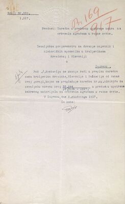 Naredba - Upotreba bakra sa crkava u ratne svrhe