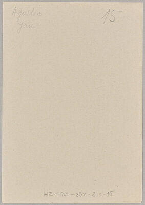 Agoston, Jan, 1904. Policijski karton