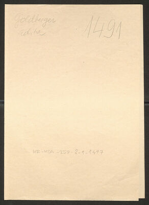 Goldberger, Edita, 29.6.1911. Policijski karton