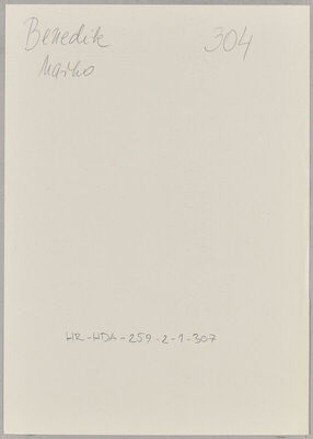 Benedik, Marko, 13.7.1876. Policijski karton