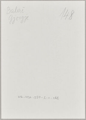 Balač, Gjurgje, 23.12.1916. Policijski karton