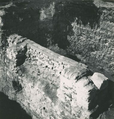 Varaždinske Toplice - Arheološka iskopavanja, otkopani zid