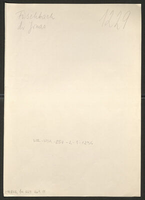 Fischbach, Jonas, 26.11.1901. Policijski karton