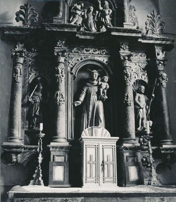 Svetice (Ozalj) - Crkva Blažene Djevice Marije, oltar sv. Antuna Padovanskog