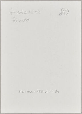 Arnautović, Remzo, 16.5.1923. Policijski karton