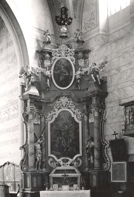 Kloštar Ivanić - Kompleks Franjevačkog samostana i crkve sv. Ivana Krstitelja, oltar sv. Viktorijana