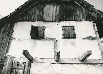 Ozalj (Lukinić Draga) - Tradicijska kuća, južno pročelje