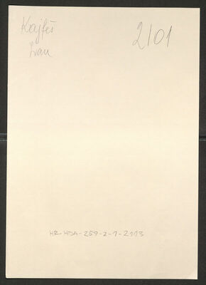 Kajfeš, Ivan, 24.10.1912. Policijski karton