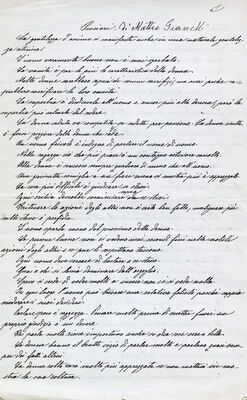 Pensieri di Matteo Gianelli = Misli Mattea Gianellija, rukopis autora