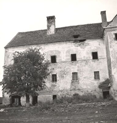 Gornji Tkalec - Dvorac, dio zapadnog pročelja