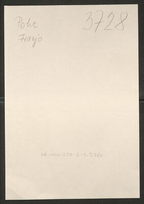 Pohe, Franjo, 7.6.1911. Policijski karton