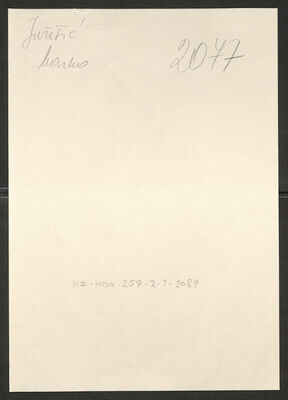 Jurišić, Marko, 21.2.1906. Policijski karton