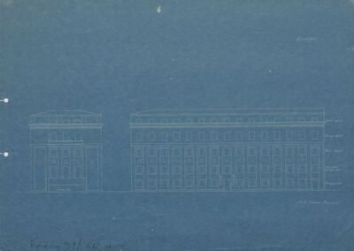 Palača burze, pročelja