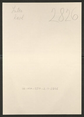 Luter, Karl, 9.10.1910. Policijski karton