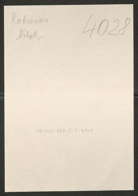 Rukavina, Nikola, 24.11.1891. Policijski karton