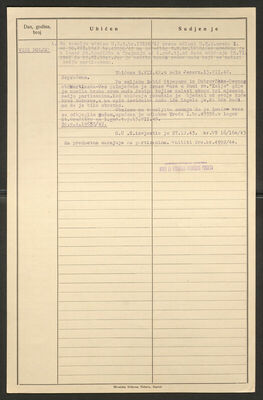 Srnec, Mara, 23.2.1902. Policijski karton