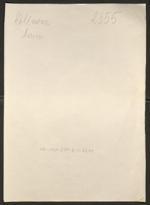 Kollmann, Mavro, 4.7.1904. Policijski karton