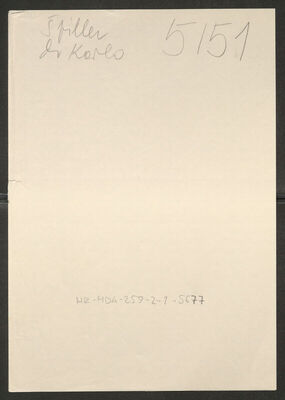 Špiller, Karlo (Dragutin), 13.6.1878. Policijski karton