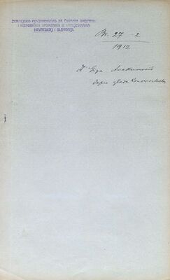 dr. Giga Avakumović, zamolba za službu konzervatora Zemaljskog povjerenstva