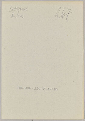 Bednjanec, Antun, 18.6.1912. Policijski karton