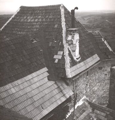 Slavetić - Dvorac Oršić, detalj krova