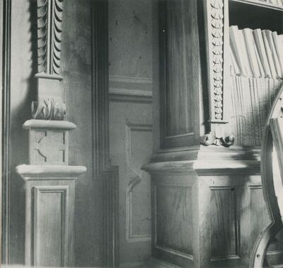 Trakošćan - dvorac, biblioteka, detalj