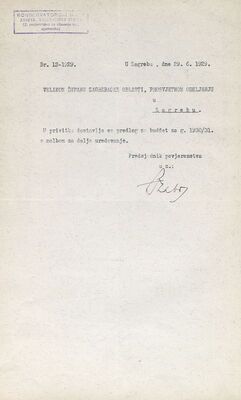 Prijedlog budžeta za g. 1930./1931.