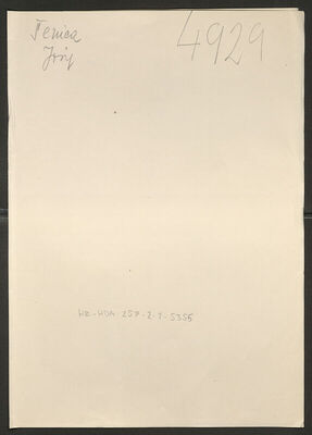 Šenica, Josip, 27.2.1894. Policijski karton