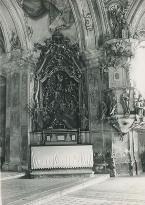 Trški Vrh (Krapina) - Crkva Majke Božja Jeruzalemske, unutrašnjost, detalj