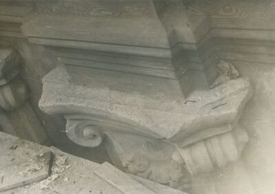 Lepoglava - Župna crkva, zapadno pročelje, novi gornji kapitel