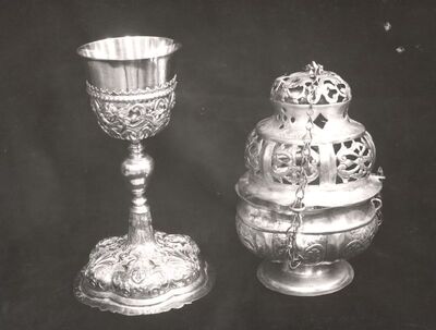 Kloštar Ivanić - Crkva sv. Ivana Krstitelja, kalež i kadionica