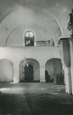 Očura (Gorjani Sutinski, Radoboj) - Kapela sv. Jakova, unutrašnjost, pjevalište