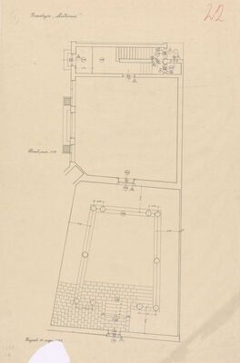 Meštrovićev atelijer (Ivan Meštrović), tlocrt/prizemlje
