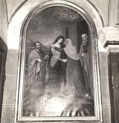 Ivanić Grad - Crkva sv. Petra, slika "Susret Marije i Elizabete"