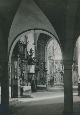 Lepoglava - Crkva Bogorodice, pogled prema svetištu