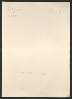 Dragović, Franjo, 18.1.1915. Policijski karton