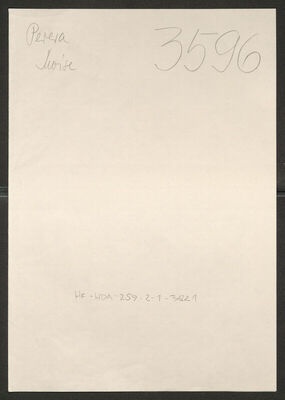 Perera, Moise, 14.6.1905. Policijski karton