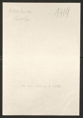 Hernheisler, Rudolf, 14.9.1924. Policijski karton