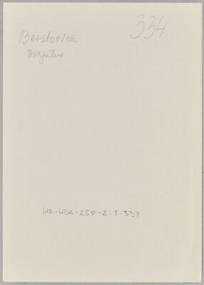 Bersovšek, Dragutin, 9.10.1918. Policijski karton