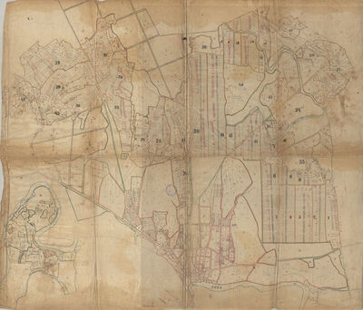 KARTA VUKOVAR STARI, na karti nije označen naslov