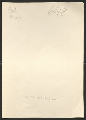 Buh, Hrvoje, 1925. Policijski karton