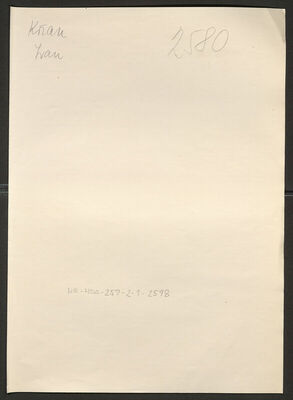 Kržan, Ivan, 4.10.1922. Policijski karton