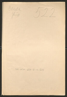 Bozeta, Glišo, 1891. Policijski karton