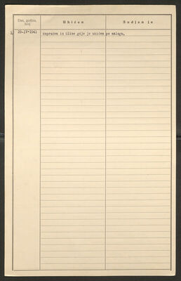 Sužnjević, Gjuro, 10.2.1884. Policijski karton