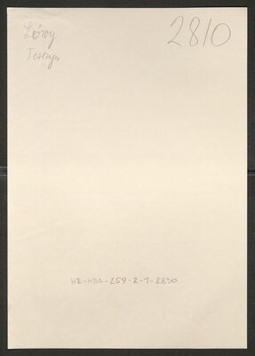 Löwy, Terezija, 10.2.1890. Policijski karton