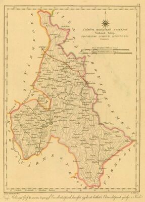 A Körösi határőrző regement vidékének táblája