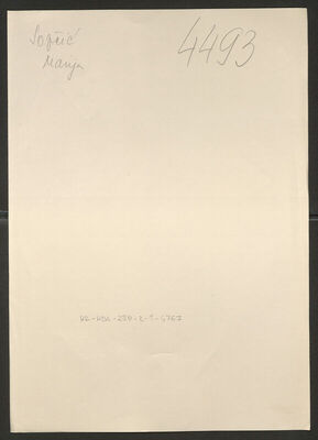 Sopčić, Marija, 22.11.1885. Policijski karton