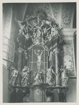 Varaždin - Isusovačka crkva, kapela sv. Križa, oltar