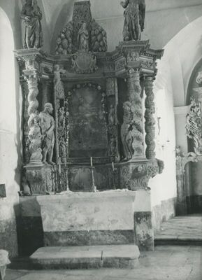 Gotalovec (Budinščina) - Kapela sv. Petra, unutrašnjost, detalj, oltar