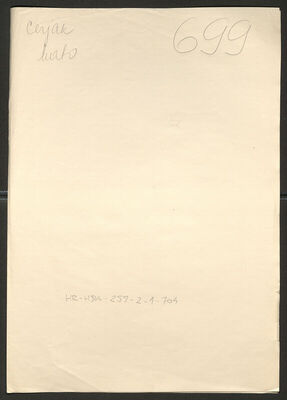 Cerjak, Mato, 2.7.1912. Policijski karton